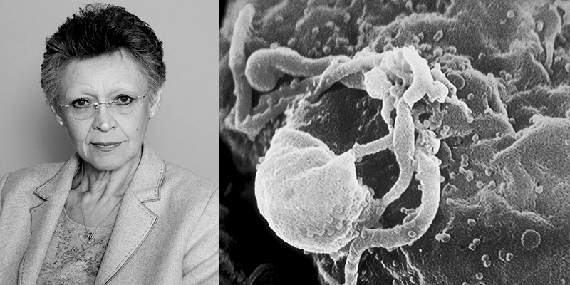 Françoise Barré-Sinoussi and HIV virus